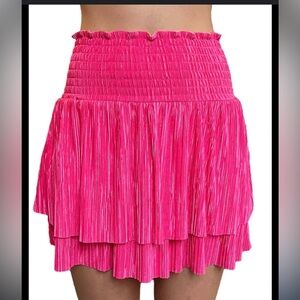 House of Wallace Hot Pink Isla Skirt XS